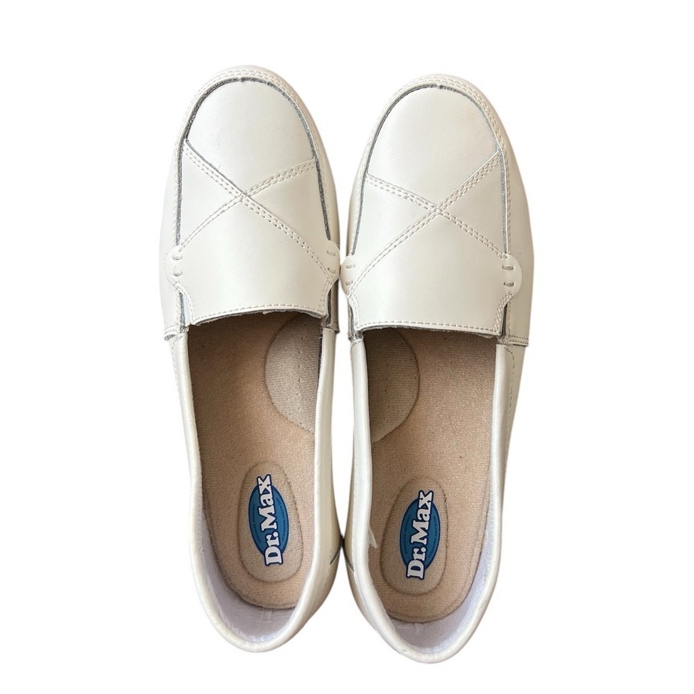 Dr. Max Comfort Support Ivory Women's Slip On Shoes Sz 9
